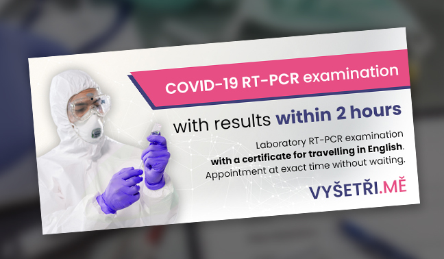 PCR z nosohltanu do 2 hodin okamžité vyšetření na COVID-19