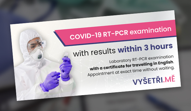 PCR do 2 hodin okamžité vyšetření na COVID-19